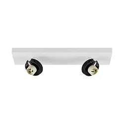 Deckenaufbau-Strahler CAN TILT SQUARE BASE MIX'N MATCH 1/3, IP20, eckig, 30.5cm, 2-flammig, 2x GU10, ohne Schirm, weiß