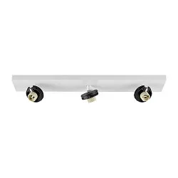 Deckenaufbau-Strahler CAN TILT SQUARE BASE MIX'N MATCH 1/3, IP20, eckig, 48cm, 3-flammig, 3x GU10, ohne Schirm, weiß