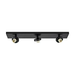 Deckenaufbau-Strahler CAN TILT SQUARE BASE MIX'N MATCH 1/3, IP20, eckig, 48cm, 3-flammig, 3x GU10, ohne Schirm, schwarz