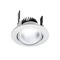 LED Deckeneinbauleuchte COB 95 CCT, IP20, 24V, 16W 6500K 1100lm 65°, signalweiß RAL 9003