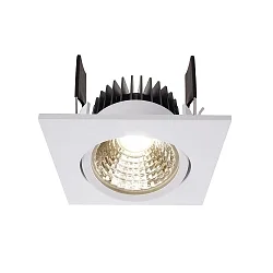 LED Deckeneinbauleuchte COB-68-350mA-ECKIG, stromkonstant, 6W 2700K 45°, weiß