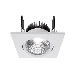 LED Deckeneinbauleuchte COB-68-350mA-ECKIG, stromkonstant, 6W 4000K 45°, weiß