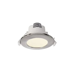 LED Deckeneinbauleuchte ACRUX 68, Ø 9.5cm, 7W 3000/4000/6000K (CCT) 630lm 90°, dimmbar, weiß matt / silber