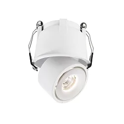 LED Decken-Einbaustrahler UNI II MINI TILT, IP20, 500mA (exkl. BG), CRi >90, kardanisch, dimmbar, 9W 3000K 670lm 36°, weiß