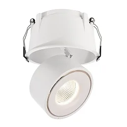 Recessed LED ceiling luminaire UNI II MAX, 34-35V DC, current constant, 24W 3000K 2150lm 33°, dimmable, white