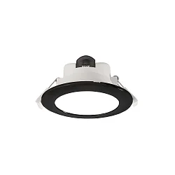 LED Deckeneinbauleuchte ACRUX 90, Ø 11.3cm, 9W 3000/4000/6000K (CCT) 760lm 90°, dimmbar, weiß matt / schwarz