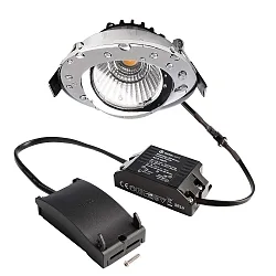 recessed spotlight DIONE IP44 DIM 840 swivelling, wired through IP44, chrome dimmable
