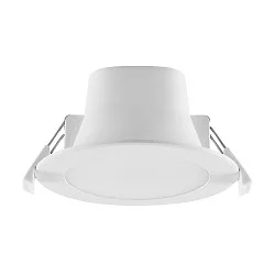 LED Downlight ACRUX PRO 82 CCT, IP54 IK05, Ø 11cm, 9W 2700/3000/4000K 1180lm 100°, CRi>90, UGR<19, dimmbar, weiß