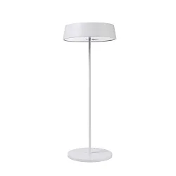 Outdoor LED-Akku-Tischleuchte MIRAM, Kopf + Standfuß, IP54, Up/Down, 3.7V, 2.2W 3000K 196lm, mit Touch-Dimmer + USB-C, weiß
