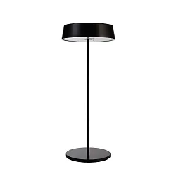 Outdoor LED-Akku-Tischleuchte MIRAM, Kopf + Standfuß, IP54, Up/Down, 3.7V, 2.2W 3000K 196lm, mit Touch-Dimmer + USB-C, schwarz