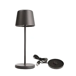 battery table lamp BUNDLE CANIS MINI set of 1, with charger IP65, green, mat dimmable
