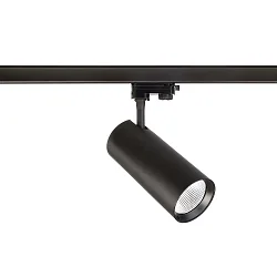 3-Phasen Strahler HORUS, 230V AC, UGR <19, schaltbar, 30W, 3000K 2525lm 40°, schwarz matt