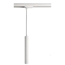  LED 1-Phasen Pendelleuchte SLIM DIM, IP20, 5W 2700K 500lm 24°, CRi >90, UGR <19, dimmbar, Soft-Textilkabel, weiß