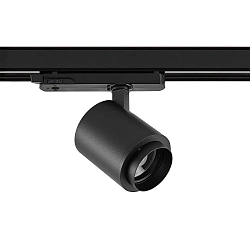 LED 3-Phasen Strahler FOCARIS PHASE, 15W 2700/3000/4000K (CCT-Switch) 15-50° fokussierbar, CRi>90, UGR 19, dimmbar, schwarz