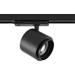 LED 3-Phasen Strahler FOCARIS PHASE, 37W 2700/3000/4000K (CCT-Switch) 15-60° fokussierbar, CRi>90, UGR 17, dimmbar, schwarz