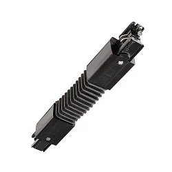 Zubehör für 3-Phasen-Schienensystem D LINE - Flexverbinder links-rechts, 220-240V AC / 50-60Hz, Schwarz