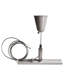 Zubehör für 3-Phasen-Schienensystem D LINE - Seilabhängungshalter mit Deckenrosette, verstellbar, max. 150cm, Grau