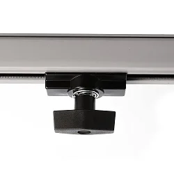 Zubehör für 3-Phasen-Schienensystem D LINE - Montageadapter für Zusatzkomponenten, max. 10kg, Schwarz