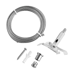 3-phase wire suspension holder D LINE / DALI CURVED, white