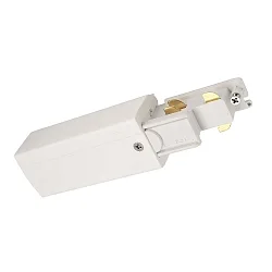 Zubehör für 3-Phasen-Stromschiene D LINE DALI - elektrischer Einspeiser links, weiß