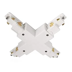 Zubehör für 3-Phasen-Stromschiene D LINE DALI - X-Verbinder links-links-rechts-rechts, weiß