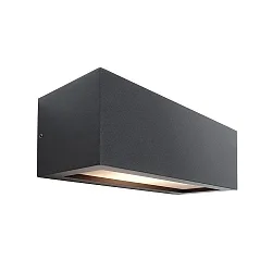 Outdoor Wandleuchte RILONGO, Up & Down, IP54 IK05, 220-240V, E27 max. 15W, Alu-Druckguss, geschlossen, dunkelgrau