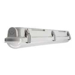 LED Feuchtraumleuchte TRI PROOF BASIC, IP65 IK08, 140lm/W, durchverdrahtet, lichtgrau, 61cm, 10W 4000K 1400lm 120°