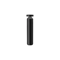 LED Pollerleuchte FARO 60, IP65 IK10, 60cm / Ø 10cm, 12W 3000K, Linsenoptik, UGR 19, durchverdrahtet, schaltbar, dunkelgrau