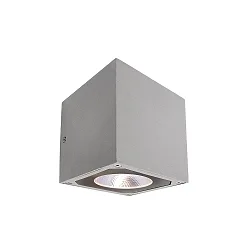 KapegoLED Wandleuchte CUBODO II DOUBLE, 220-240V, 14W, klar /  transparent, silbergrau