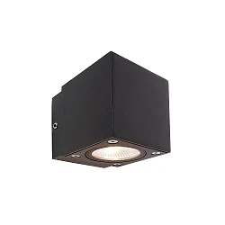 KapegoLED Wandleuchte CUBODO II SINGLE MINI, 220-240V, 4.5W, dunkelgrau transparent