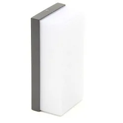 LED Outdoor Wandleuchte GRUMIUM SQUARE CCT, 10W, 3000/4000K, IP54, grau