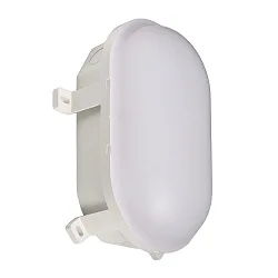 LED Feuchtraumleuchte SOTANO, IP54 IK08, 4.5 / 7.5W (multi) 3000/4000K (CCT Switch) 450/750lm 120°, schaltbar, weiß