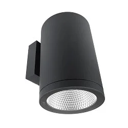 LED Fassadenstrahler SHORELINE PRO ROUND 140 DOWN, IP65 IK08, 20W 3000/4000K 2200lm 36°, CRi >90, UGR<16, dimmbar, dunkelgrau