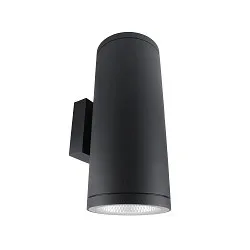 LED Fassadenstrahler SHORELINE PRO ROUND 140 UP&DOWN, IP65 IK08, 31W 3000/4000K 3400lm 36°, CRi >90, dimmbar, dunkelgrau