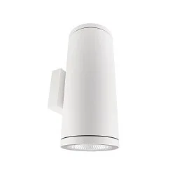 LED Fassadenstrahler SHORELINE PRO ROUND 140 UP&DOWN, IP65 IK08, 54W 3000/4000K 5600lm 36°, CRi >90, dimmbar, weiß