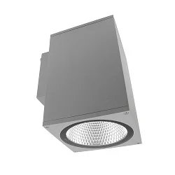 LED Fassadenstrahler SHORELINE PRO SQUARE 140 DOWN, IP65 IK08, 33W 3000/4000K 3400lm 36°, CRi >90, dimmbar, hellgrau