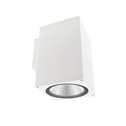 LED Fassadenstrahler SHORELINE PRO SQUARE 140 DOWN, IP65 IK08, 33W 3000/4000K 3400lm 36°, CRi >90, dimmbar, weiß