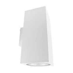 LED Fassadenstrahler SHORELINE PRO SQUARE 140 UP&DOWN, IP65 IK08, 31.5W 3000/4000K 3400lm 36°, CRi >90, dimmbar, weiß
