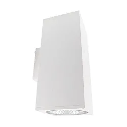 LED Fassadenstrahler SHORELINE PRO SQUARE 140 UP&DOWN, IP65 IK08, 55W 3000/4000K 5800lm 36°, CRi >90, dimmbar, weiß