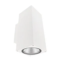 LED Fassadenstrahler SHORELINE PRO SQUARE 100 UP&DOWN, IP65 IK08, 21W 3000/4000K 2000lm 36°, CRi >90, dimmbar, weiß