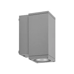 LED Fassadenstrahler SHORELINE PRO SQUARE 70 DOWN, IP65 IK08, 6W 3000/4000K 550lm 30°, CRi >90, dimmbar, hellgrau