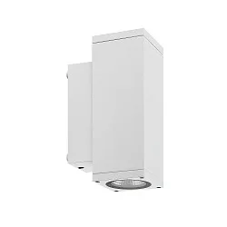 LED Fassadenstrahler SHORELINE PRO SQUARE 70 UP&DOWN, IP65 IK08, 7.5W 3000/4000K 780lm 30°, CRi >90, UGR<19, dimmbar, weiß