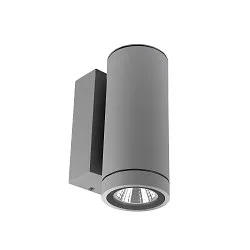LED Fassadenstrahler SHORELINE PRO ROUND 68 DOWN, IP65 IK08, 6W 3000/4000K 550lm 30°, CRi >90, dimmbar, hellgrau