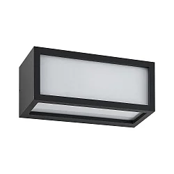 Outdoor Wandleuchte RILONGO, Up & Down, IP54 IK05, 220-240V, E27 max. 15W, Alu-Druckguss, offen, dunkelgrau