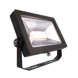 Outdoor LED Flutlichtstrahler FLOOD SMD 30, IP65 IK08, mit 120cm IP-Steckerkabel, neigbar, 30W 3000K 3600lm 100°, schwarz