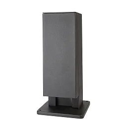 Steckdosenturm PUKA MANA, IP54, 42cm, 2-fach, mit Klappdeckel + Anschlussbox, Alu-Druckguss