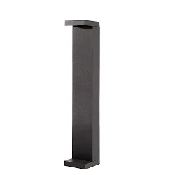 LED Pollerleuchte LERNA 600, 60cm, 50/100°, 7,4W 3000/4000K 237/256lm, IP65 IK06, Alu-Druckguss, dunkelgrau