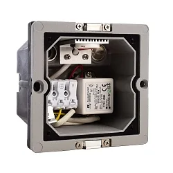 LED Wand-Einbauleuchte LIGHT BASE II COB, IP65, 9.5 x 9.5cm, 230V AC, 1.3W 3000K 55lm 115°, CRi 90, ohne Blende, schaltbar