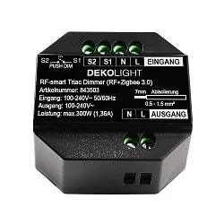 TRIAC dimmer TRIAC voltage constant, black
