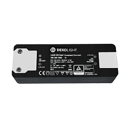 Netzgerät, BASIC, CC, V8-30-700mA/30W, stromkonstant, 220-240V AC/50-60Hz, 40-80V DC, schwarz / grau